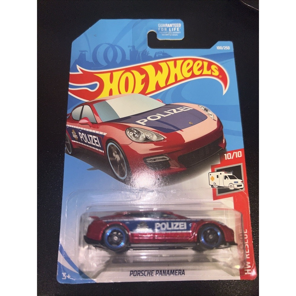 2019‎ Hot Wheels Red  PORSCHE PANAMERA  Police #100 NEW